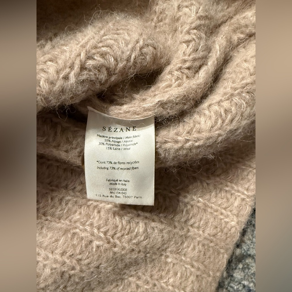 Sézane Basile Cardigan in Light Beige XL Pristine Condition - Picture 5 of 7